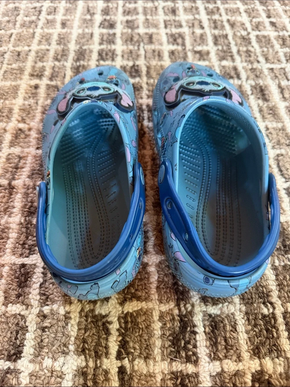Kids Blue Stitch-Themed Slip-On Crocs